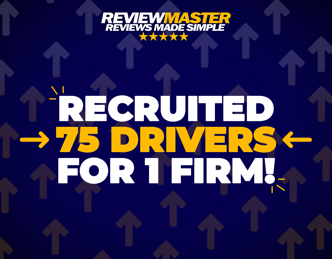 21st - RM recruited 75 drivers for one firm